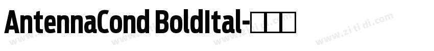 AntennaCond BoldItal字体转换